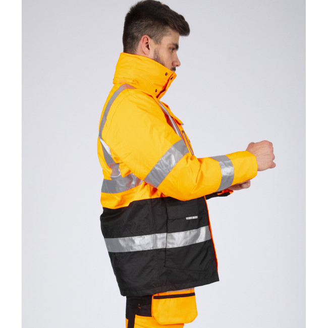 WERKPARKA HOGE ZICHTBAARHEID WELLINGTON FLUOR ORANJE - Nine Worths by North Ways