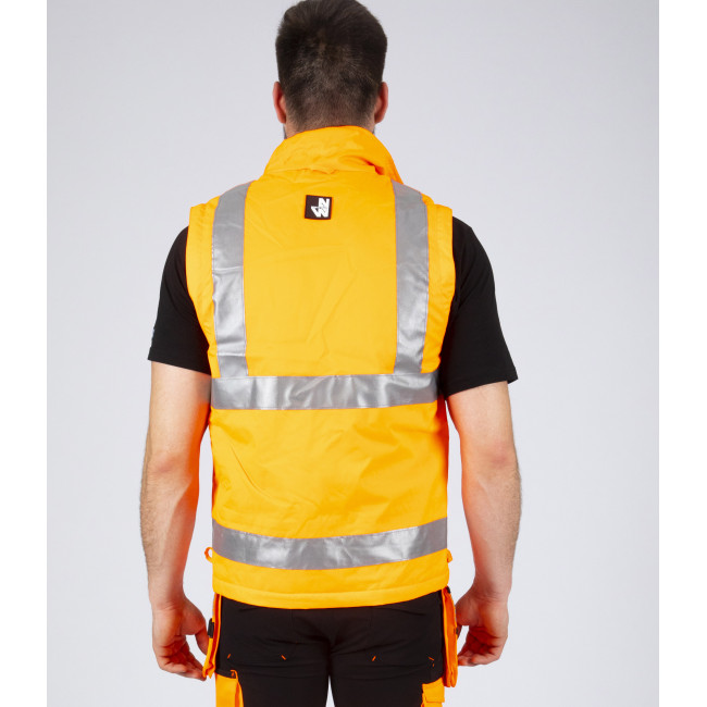 HOCHSICHTBARE ARBEITSPARKA WELLINGTON NEON-ORANGE - Nine Worths by North Ways