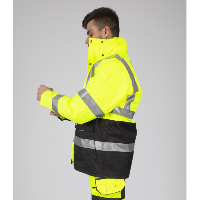 PARKA ROBOCZA WYSOKIEJ WIDOCZNOŚCI WELLINGTON ŻÓŁTY FLUO - Nine Worths by North Ways
