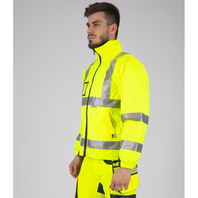 PARKA DE TRAVAIL HAUTE VISIBILITÉ WELLINGTON JAUNE FLUO - Nine Worths by North Ways