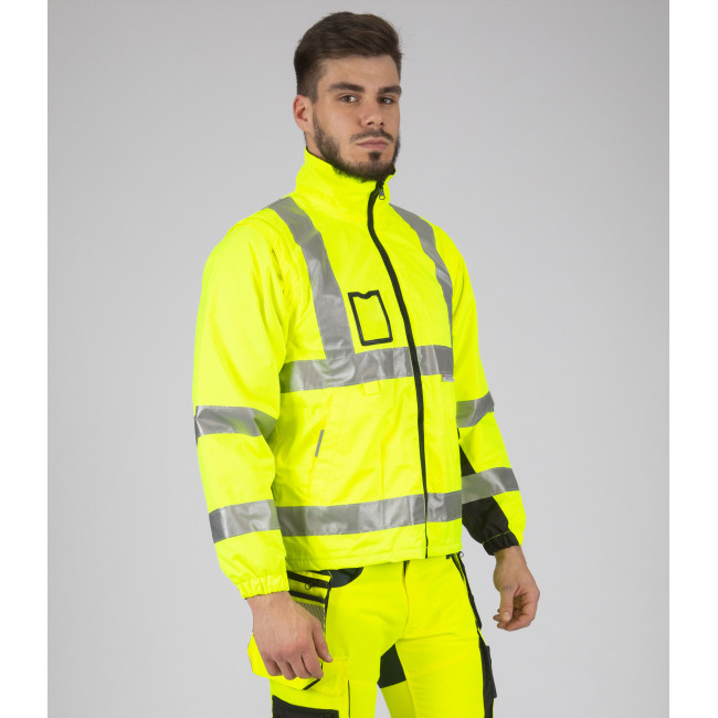 PARKA ROBOCZA WYSOKIEJ WIDOCZNOŚCI WELLINGTON ŻÓŁTY FLUO - Nine Worths by North Ways
