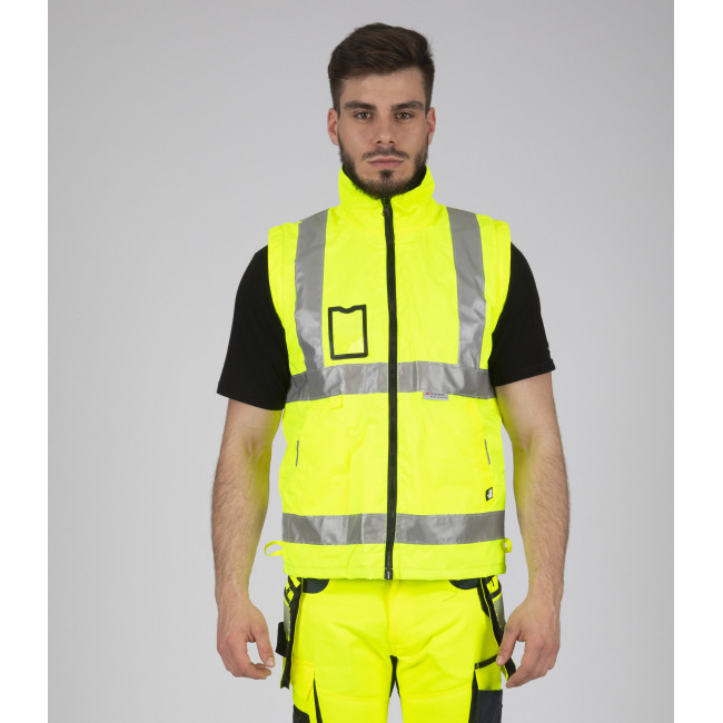 PARKA ROBOCZA WYSOKIEJ WIDOCZNOŚCI WELLINGTON ŻÓŁTY FLUO - Nine Worths by North Ways