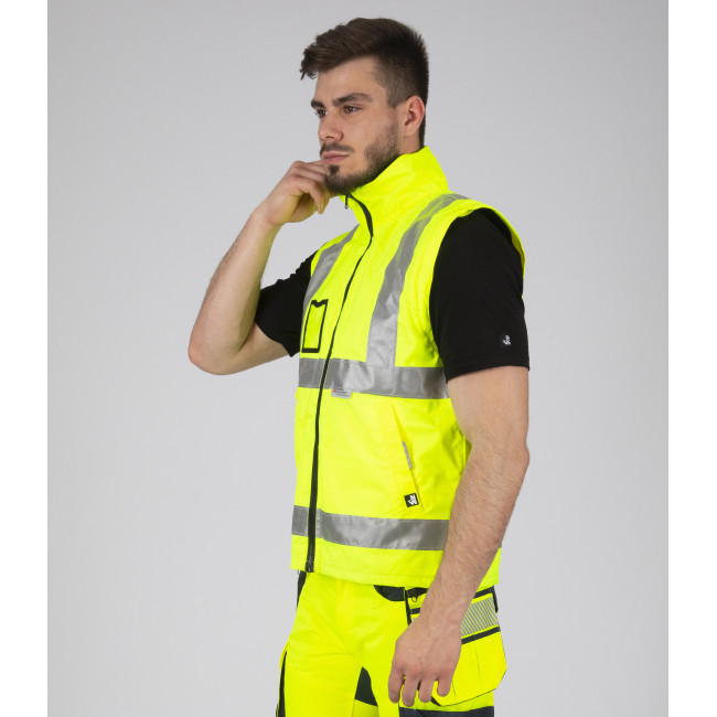 PARKA DE TRAVAIL HAUTE VISIBILITÉ WELLINGTON JAUNE FLUO - Nine Worths by North Ways