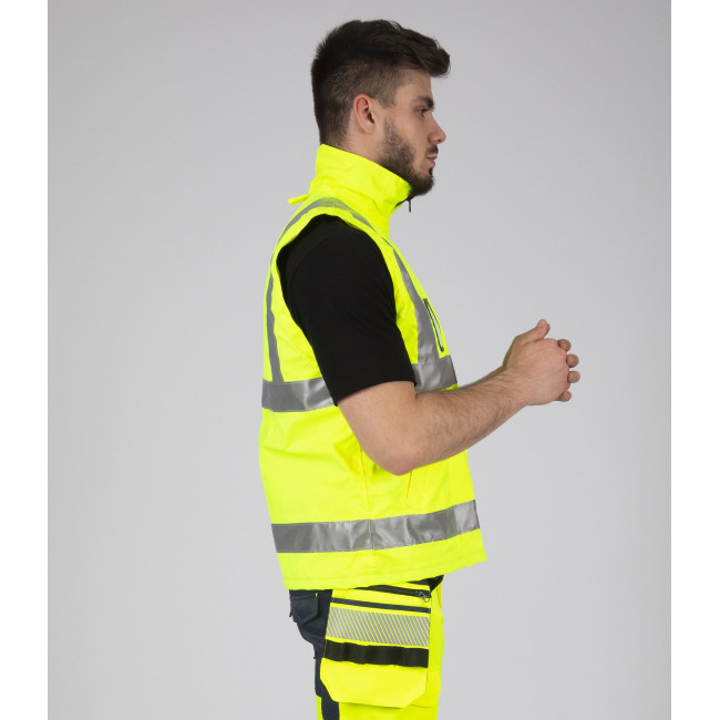 PARKA ROBOCZA WYSOKIEJ WIDOCZNOŚCI WELLINGTON ŻÓŁTY FLUO - Nine Worths by North Ways