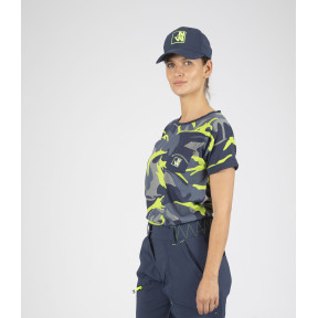 T-shirt manches courtes Cherry marine/jaune fluo - Nine Worths by North Ways