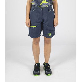 Damen-Arbeitsbermudas Sharon Marine/Neongelb - Nine Worths by North Ways
