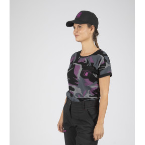 T-shirt manches courtes Cherry noir/fushia - Nine Worths by North Ways