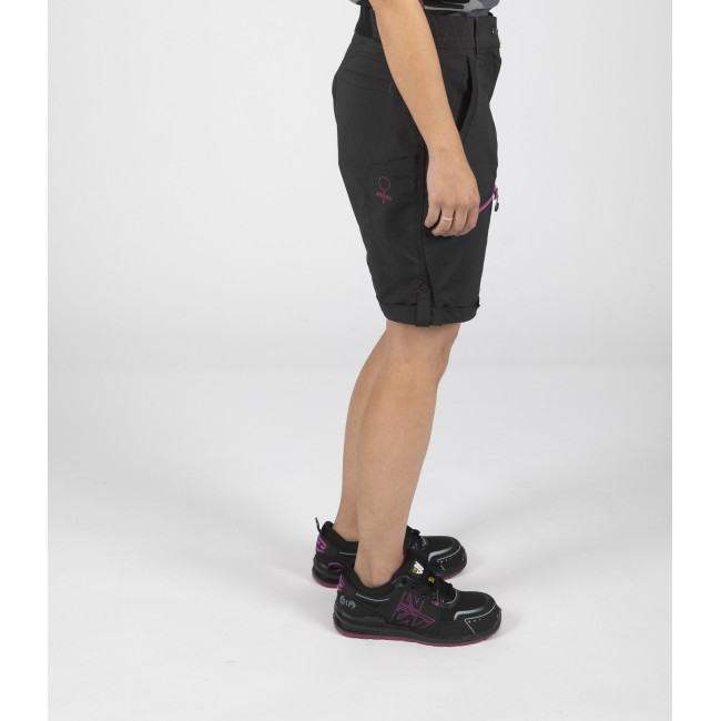 Bermuda de travail femme Sharon noir/fushia - Nine Worths by North Ways