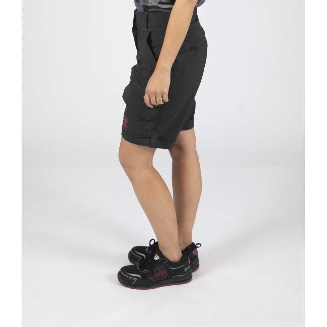 Werk bermuda voor dames Sharon zwart/fuchsia - Nine Worths by North Ways