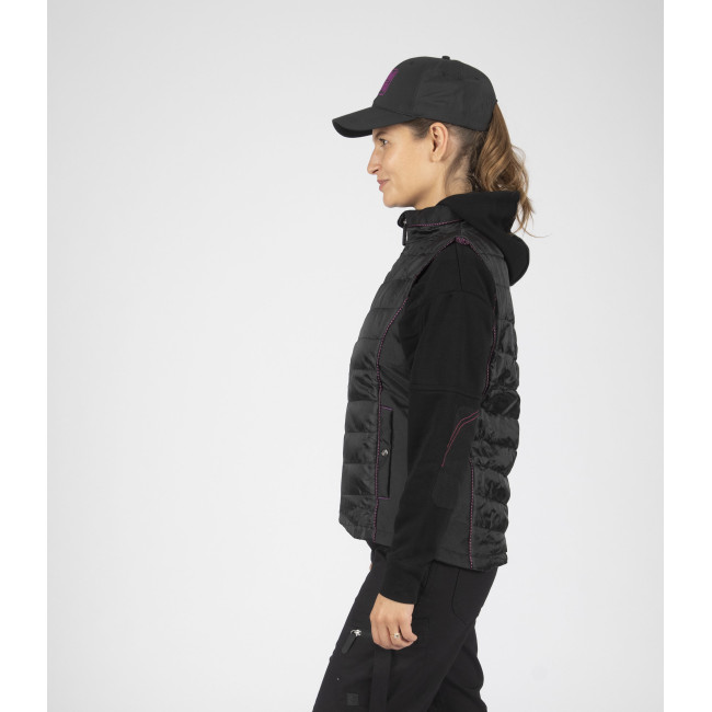 Ärmellose Arbeitsdaunenjacke für Damen Constance schwarz - Nine Worths by North Ways