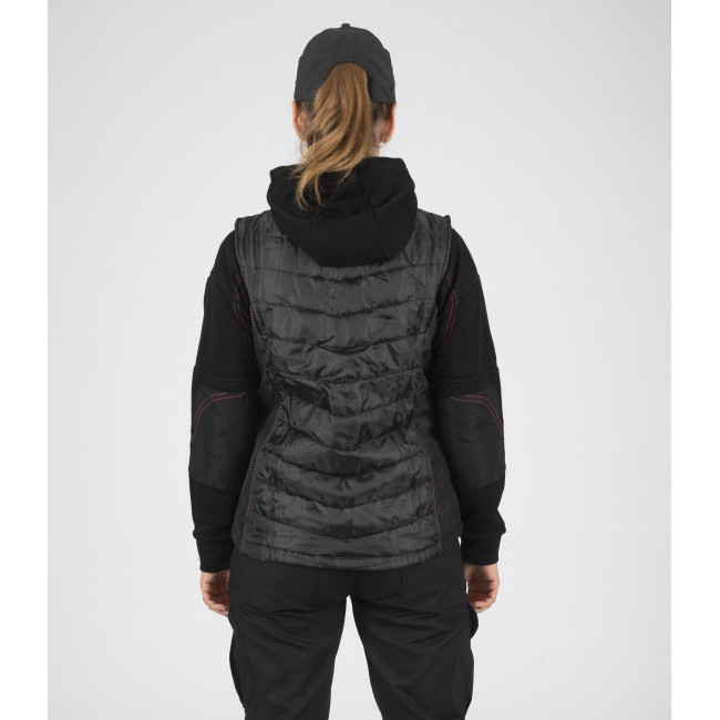 Ärmellose Arbeitsdaunenjacke für Damen Constance schwarz - Nine Worths by North Ways