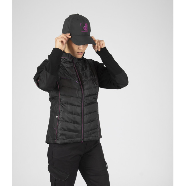Ärmellose Arbeitsdaunenjacke für Damen Constance schwarz - Nine Worths by North Ways
