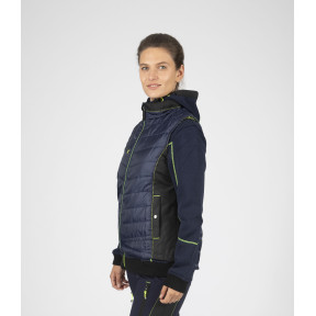 Doudoune de travail sans manches pour femme Constance bleu - Nine Worths by North Ways