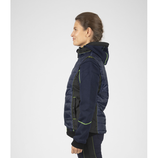 Mouwloze werkdonsjack voor dames Constance blauw - Nine Worths by North Ways