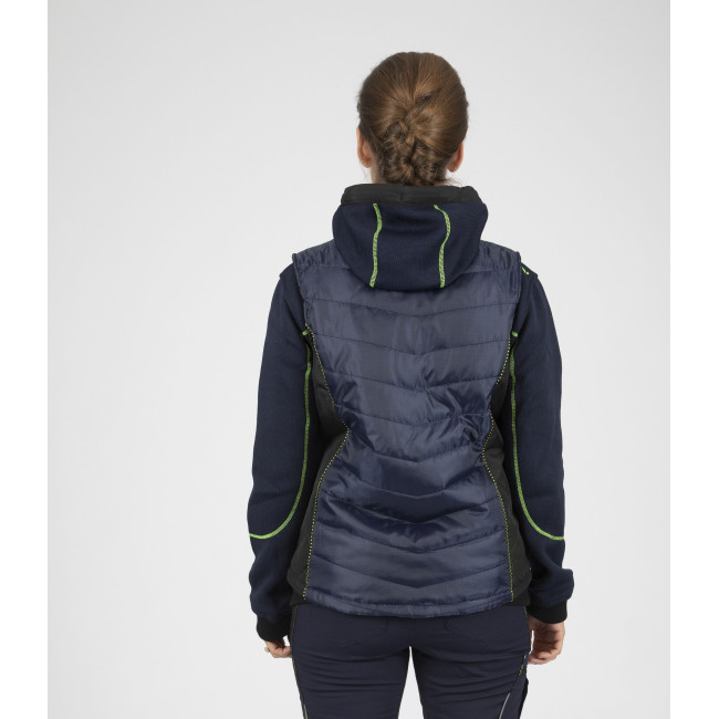 Doudoune de travail sans manches pour femme Constance bleu - Nine Worths by North Ways
