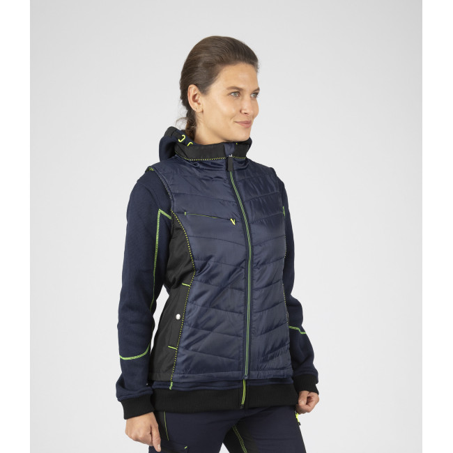 Ärmellose Damen-Arbeitssteppjacke Constance blau - Nine Worths by North Ways