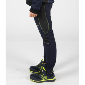 Niedrige Sicherheitsschuhe Shelly S3 SRC marineblau/neongelb - Nine Worths by North Ways