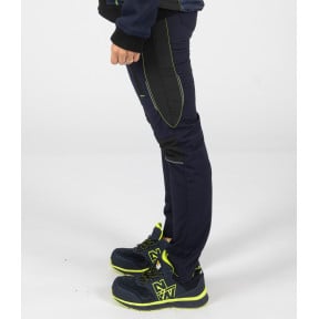 Lage veiligheidsschoenen Shelly S3 SRC marineblauw/fluorgeel - Nine Worths by North Ways