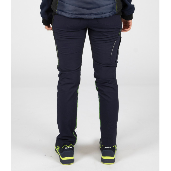 Niedrige Sicherheitsschuhe Shelly S3 SRC marineblau/neongelb - Nine Worths by North Ways