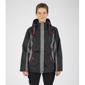 Parka de travail Flavie noir fushia - Nine Worths by North Ways