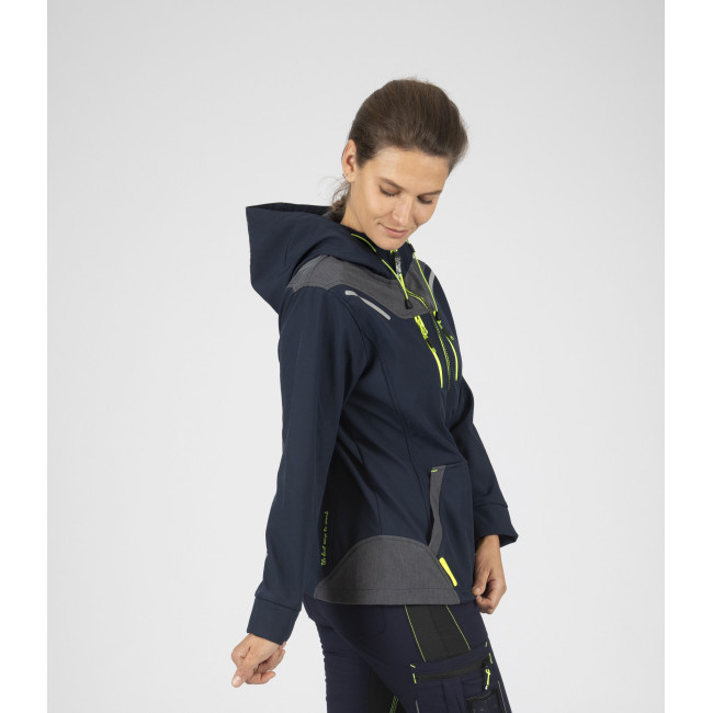 Blouson Florence Marine en fluorgeel - Nine Worths by North Ways