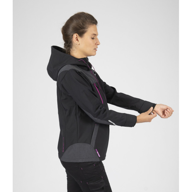 Blouson Florence Noir et fuchsia - Nine Worths by North Ways