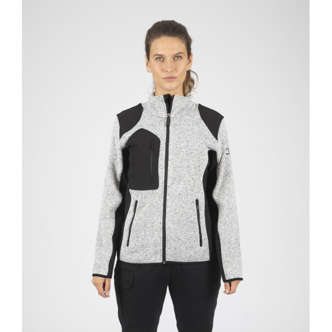WERKJAS DAMES LOUISE LICHTGRIJS GEMÊLEERD - Nine Worths by North Ways