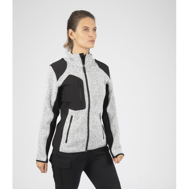 WERKJAS DAMES LOUISE LICHTGRIJS GEMÊLEERD - Nine Worths by North Ways