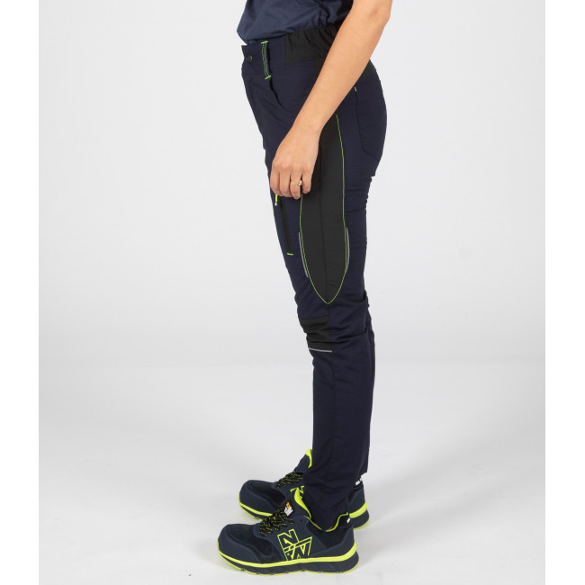 WERKBROEK LUCIE MARINEBLAUW / ZWART - Nine Worths by North Ways