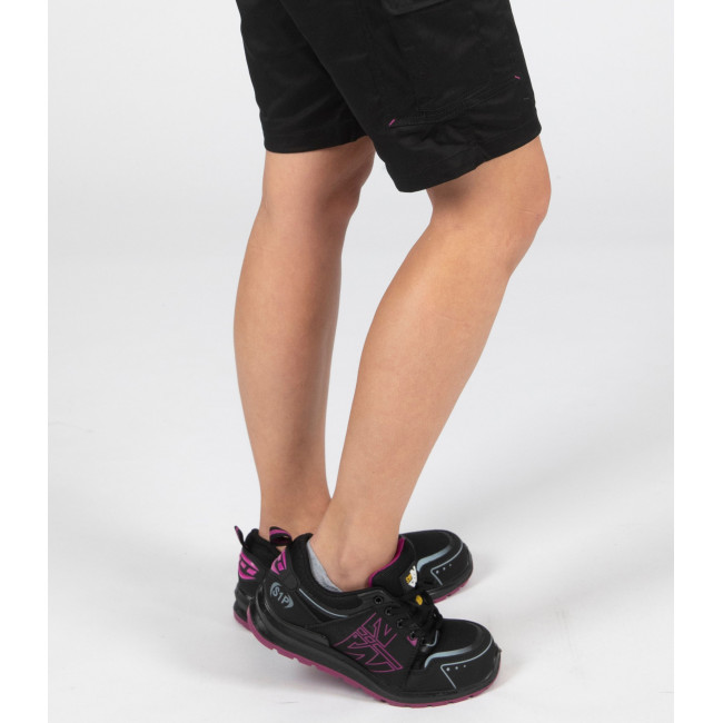 Sicherheitsschuhe Perec S1P SRC schwarz/fuchsia - Nine Worths by North Ways