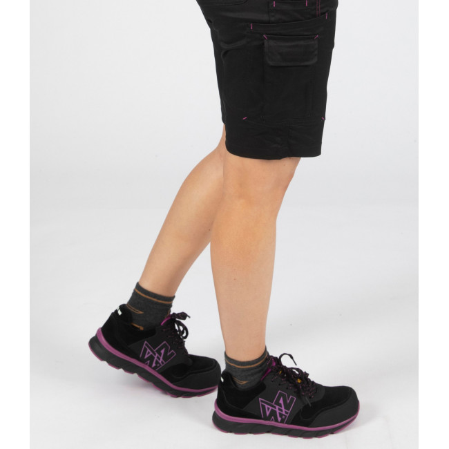 Chaussures de sécurité basses Shelly S3 SRC noir/fushia - Nine Worths by North Ways