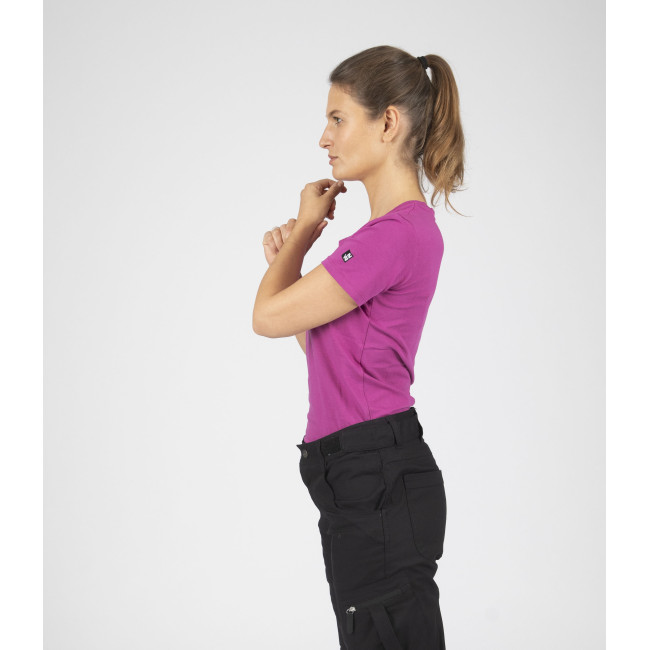 KURZARM-ARBEITS-T-SHIRT ROMANE FUCHSIA - Nine Worths by North Ways