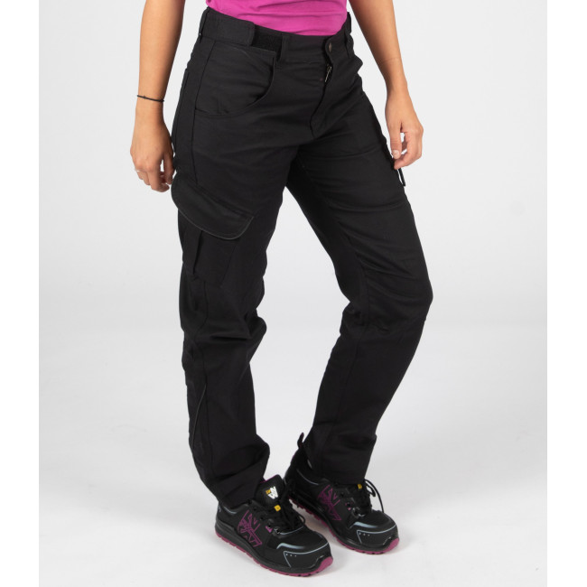 PANTALON DE TRAVAIL FEMME CAMILLE NOIR - Nine Worths by North Ways