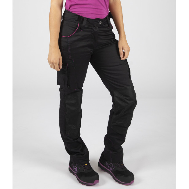 Damen-Arbeitshose mit vielen Taschen Eden schwarz - North Ways