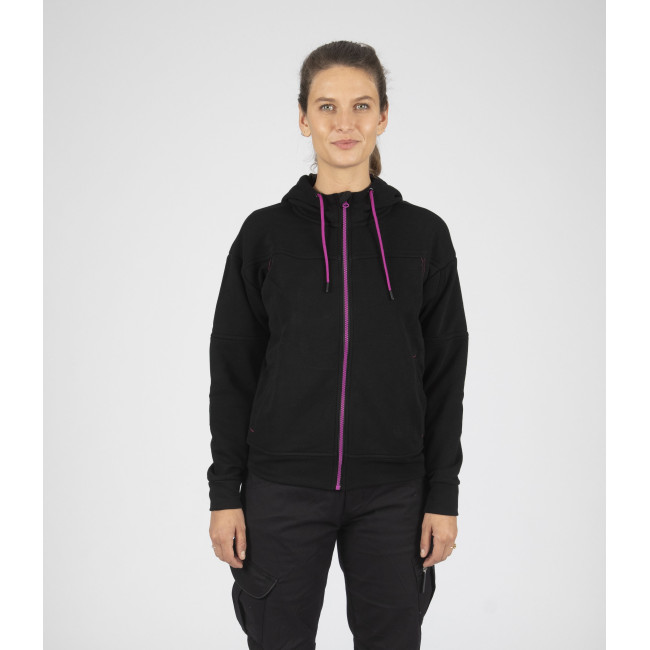 Gilet de travail femme Uma noir/fushia - Nine Worths by North Ways