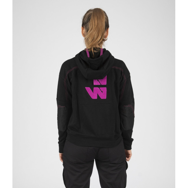 Gilet de travail femme Uma noir/fushia - Nine Worths by North Ways