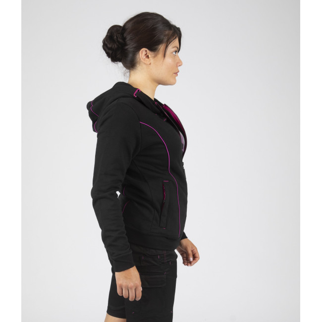 Werkgilet dames ZANA zwart fuchsia - Nine Worths by North Ways