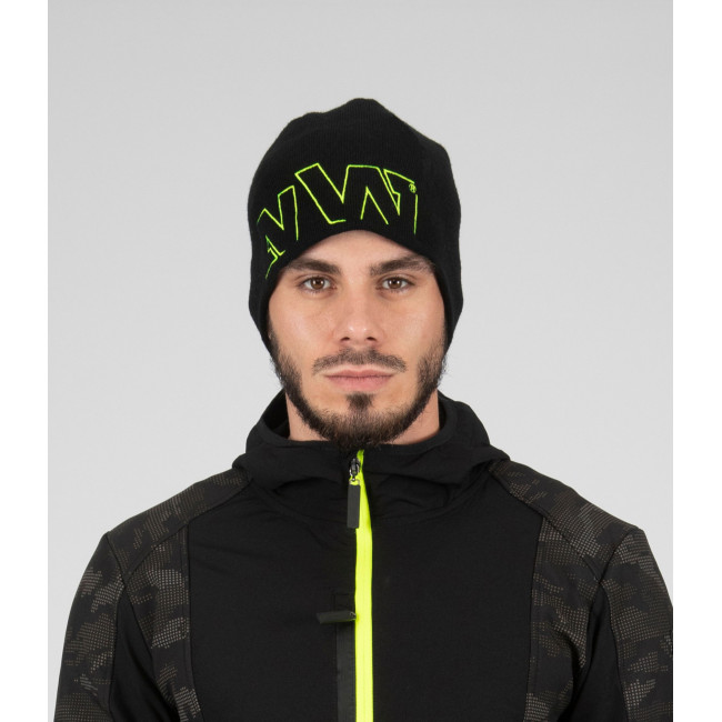 Beanie Martin schwarz und gelb - Nine Worths by North Ways