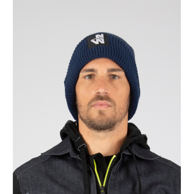Arbeitsbeanie Glow marineblau - Nine Worths by North Ways