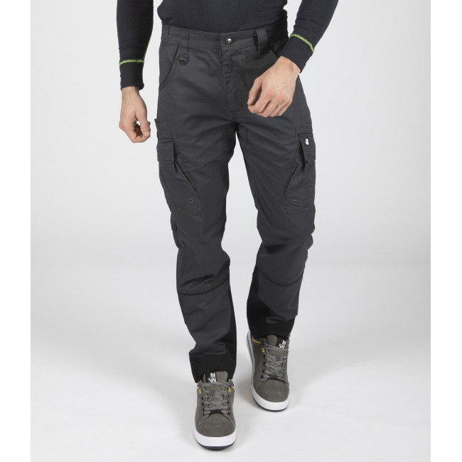PANTALON DE TRAVAIL ANTRAS GRISETNOIR - Nine Worths by North Ways
