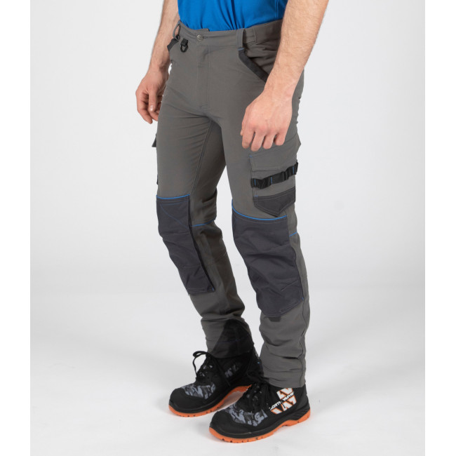 Werkbroek SACHA grijs/blauw - Nine Worths by North Ways