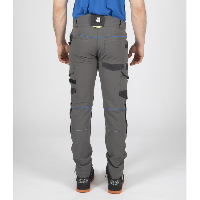 Werkbroek SACHA grijs/blauw - Nine Worths by North Ways