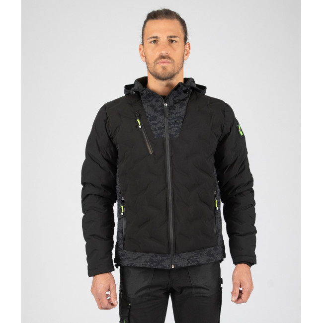 Arbeitsdaunenjacke BERKUS schwarz - Nine Worths by North Ways