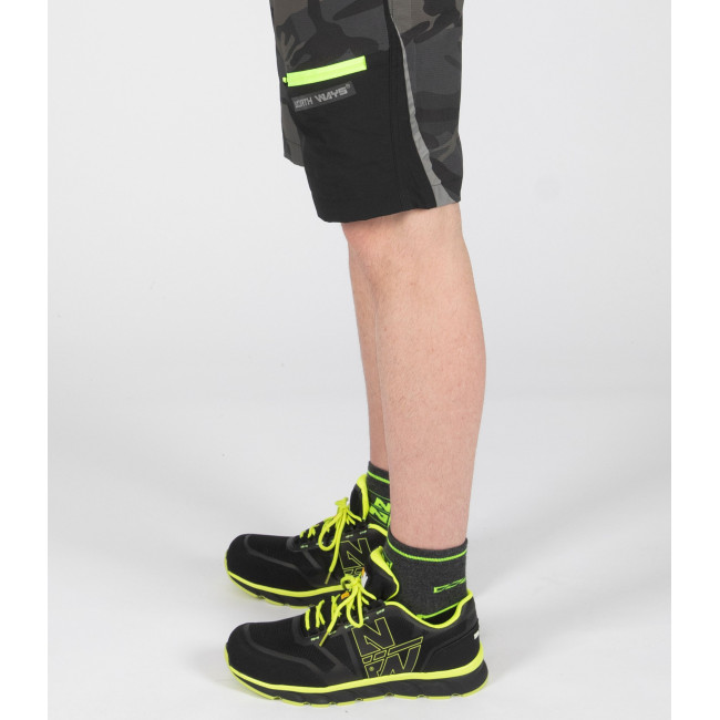 Chaussures de sécurité Justin S1P SRC noir/jaune fluo - Nine Worths by North Ways