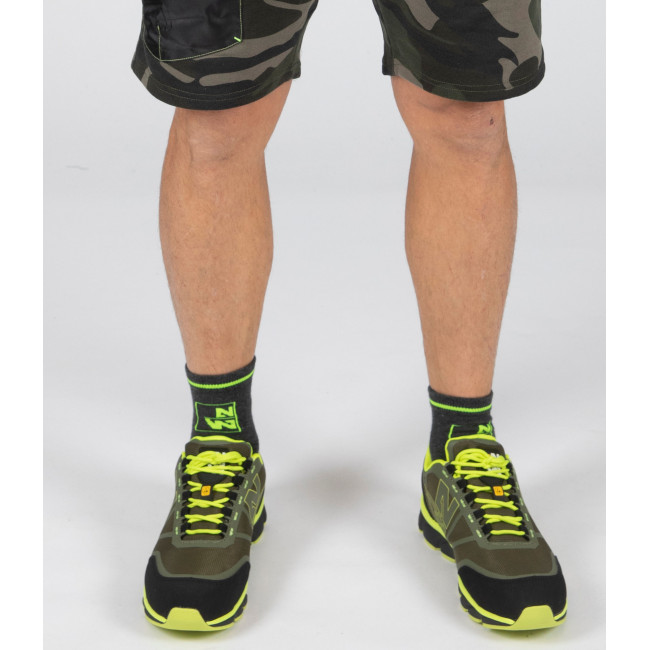 Buty bezpieczeństwa Justin S1P SRC khaki/żółty fluo - Nine Worths by North Ways
