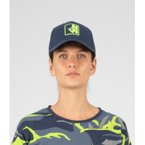 Casquette de travail Bonnie marine/jaune fluo - Nine Worths by North Ways