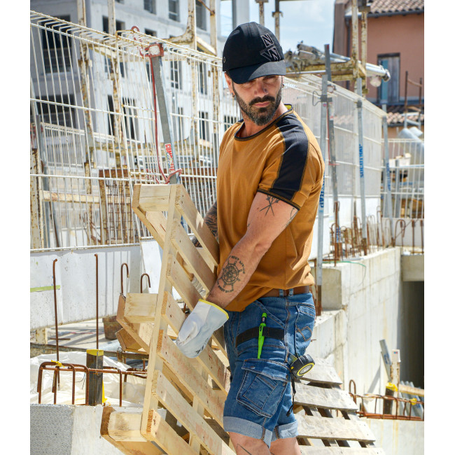 Tee-shirt à manches courtes pour homme Andy camel - Nine Worths by North Ways