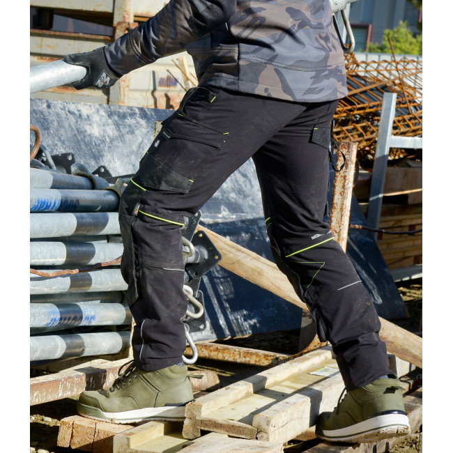 Pantalon de travail SACHA noir/jaune - North Ways