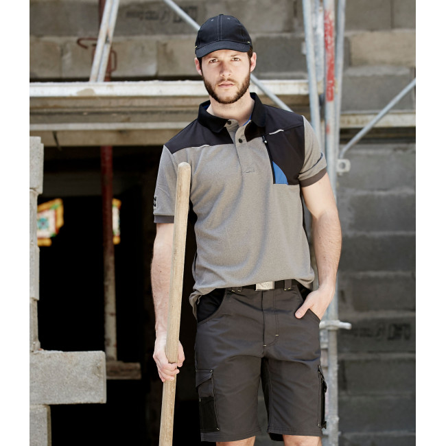 POLO DE TRAVAIL HORTEN NOIR / GRIS CHI - Nine Worths by North Ways
