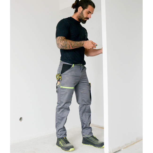 Pantalon Marlow gris et jaune fluo - North Ways